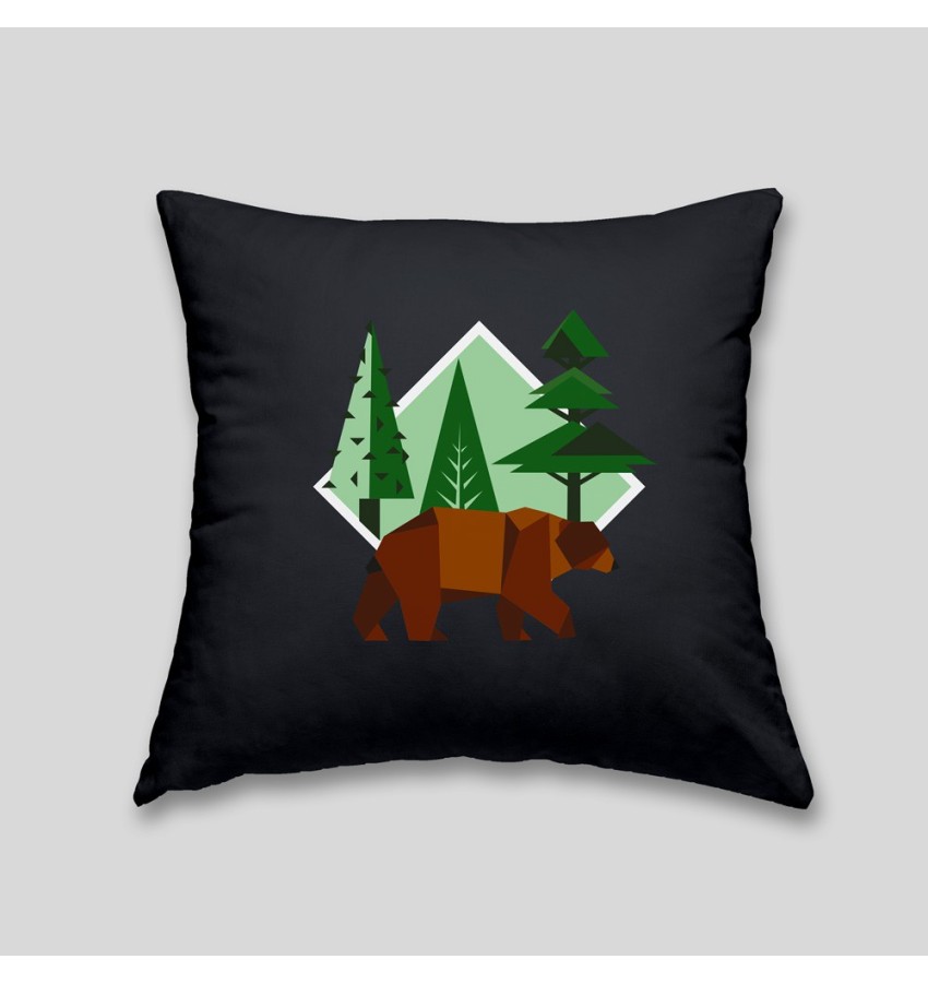 Brown bear cushion